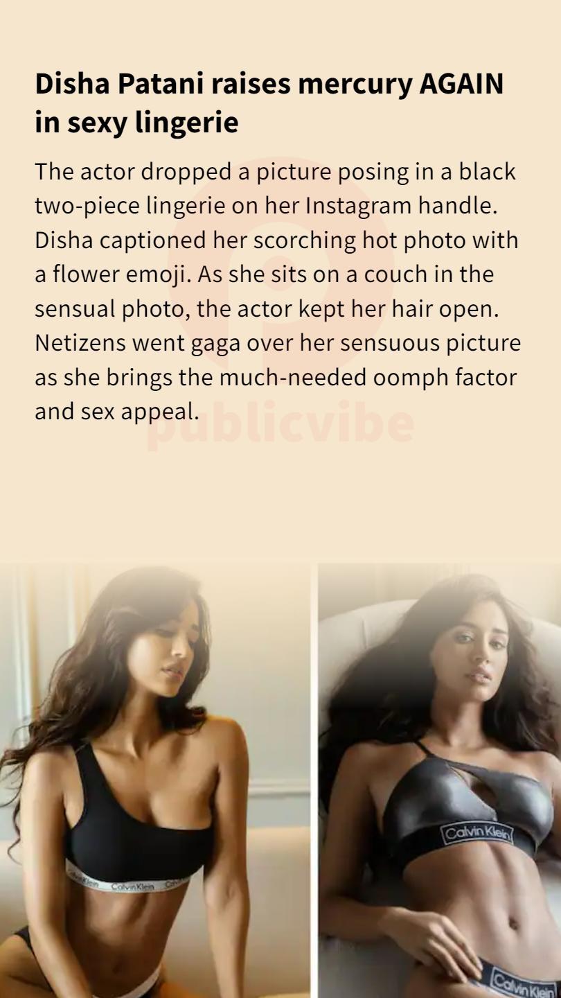 Disha Patani raises mercury AGAIN in sexy lingerie